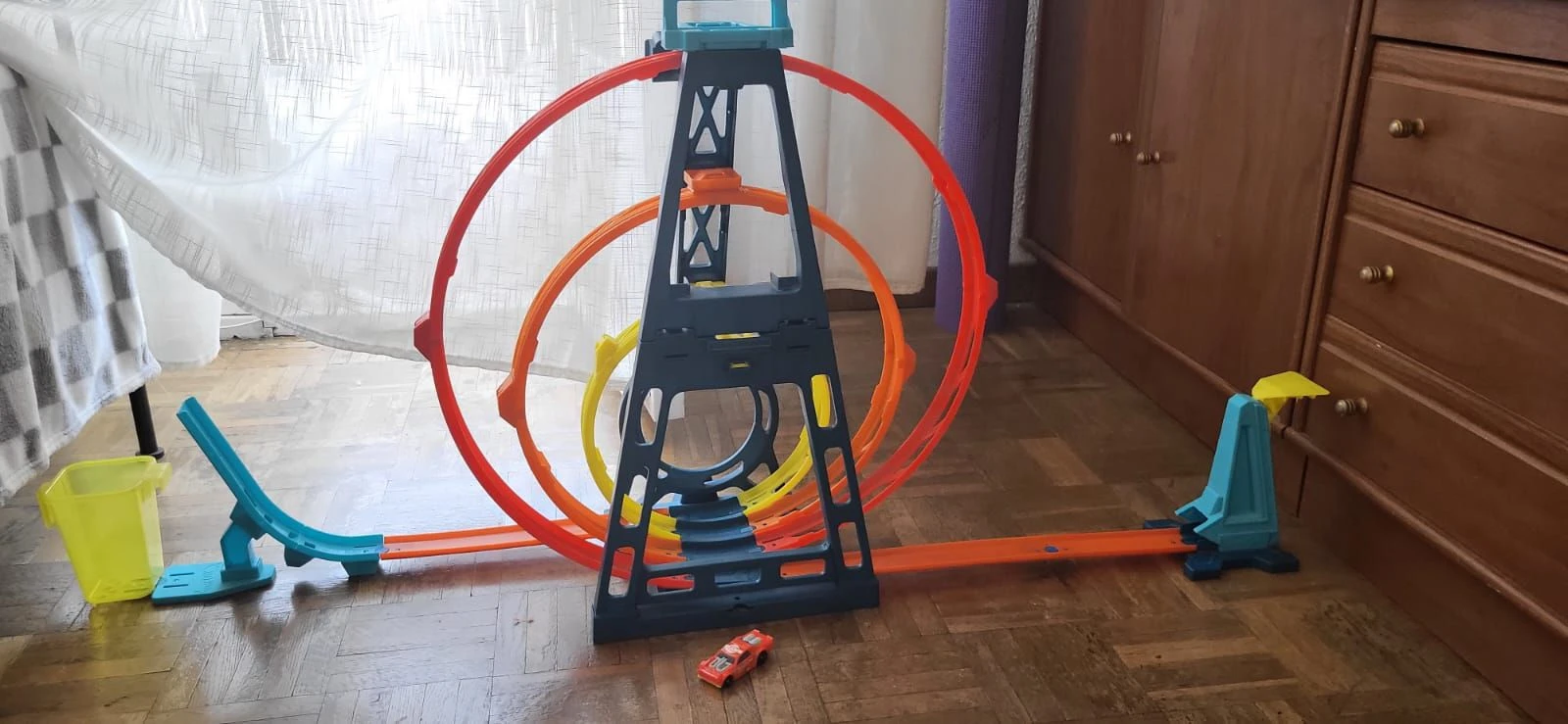 🏎️ Ótima pista Hot Wheels com loop triplo em muito bom estado! – photo 4